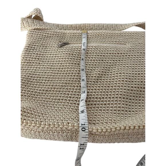 The Sak Cute natural nylon crochet shoulder bay with zipper closure M size. - Picture 14 of 16